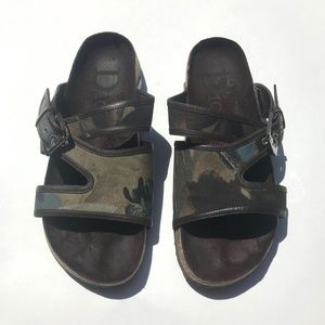 Christian Dior Flat Slide Camouflage Sandals
